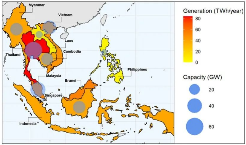 Analyse og utsikter til flytende solcellemarked i 10 ASEAN-land